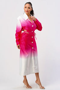 Bold and Beautiful: Ombre Trench Dress - ATHINA