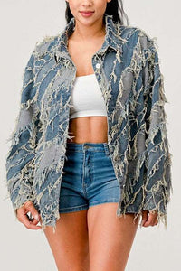 Vintage Denim distressed Jacket