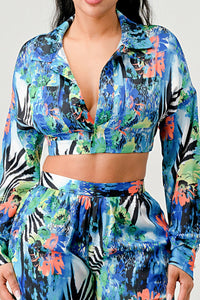 Tropical Mirage Palazzo Set - ATHINA