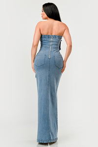 Urban Chic Denim Gown | Rêve Dorés