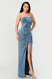 Urban Chic Denim Gown | Rêve Dorés