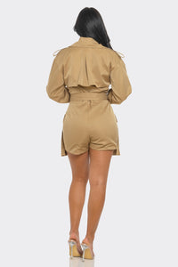 Sophisticated Utility Romper - ATHINA