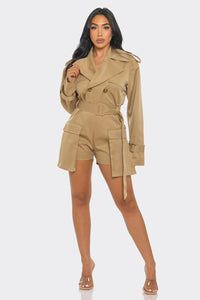 Sophisticated Utility Romper - ATHINA