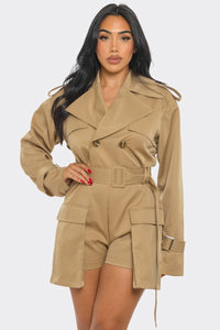 Sophisticated Utility Romper - ATHINA