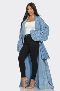 Maxi Denim Duster Coat - ATHINA