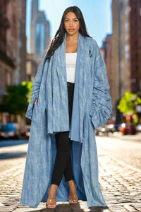 Maxi Denim Duster Coat - ATHINA