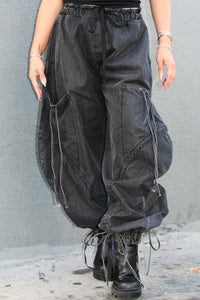 Relaxed Cargo Denim Pants - ATHINA