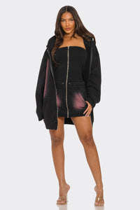 Oversized Ombre Hoodie Set